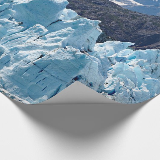 アラスカ氷河ベイの風景の写真 ラッピングペーパー (角)