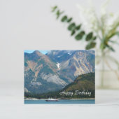 アラスカ氷河ベイボート写真 ポストカード (スタンド正面)