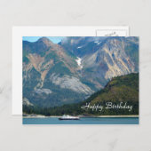 アラスカ氷河ベイボート写真 ポストカード (正面/裏面)