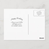 アラスカ氷河ベイボート写真 ポストカード (裏面)