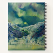 アラスカ氷河反射スパイラルノート8.5x11 ノートブック (裏面)