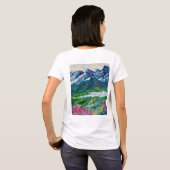 アラスカ氷河反射 Tシャツ (裏面フル)