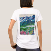 アラスカ氷河反射 Tシャツ (裏面)