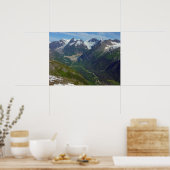 アラスカ氷河彫刻の谷 ポスター (キッチン)