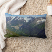 アラスカ氷河彫刻の谷 ランバークッション (ブランケット)