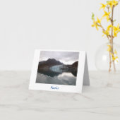 アラスカ氷河 カード (黄色い花)