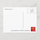 アラスカ氷河 ポストカード (裏面)