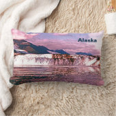 アラスカ氷河 ランバークッション (ブランケット)