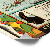 アラスカ汽船会社(1936)マップの複製 ポスター (角)