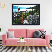 アラスカ沿岸のハゲのワシ キャンバスプリント (インサイチュ (リビング))