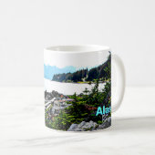 アラスカ沿岸のハゲのワシ コーヒーマグカップ (正面右)