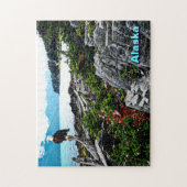 アラスカ沿岸のハゲのワシ ジグソーパズル (縦)