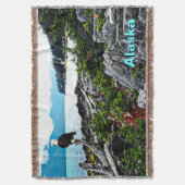 アラスカ沿岸のハゲのワシ スローブランケット (正面縦)