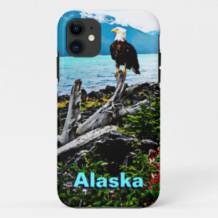 アラスカ沿岸のハゲのワシ iPhone 11 ケース