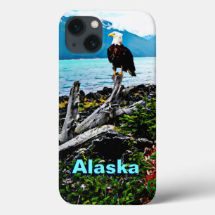 アラスカ沿岸のハゲのワシ iPhone 13ケース