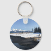 アラスカ沿岸:疑問に思ビーチハイクキーチェーン キーホルダー (正面)