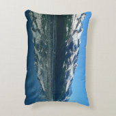 アラスカ海岸線美しい自然写真 アクセントクッション (裏面(縦))