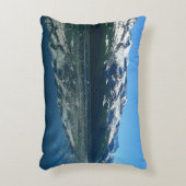 アラスカ海岸線美しい自然写真 アクセントクッション (正面(垂直))