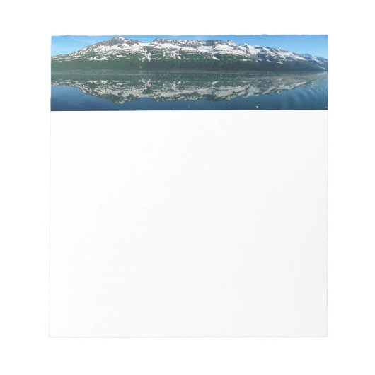 アラスカ海岸線美しい自然写真 ノートパッド (正面)