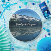 アラスカ海岸線美しい自然写真 ペーパープレート (パーティー)