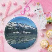 アラスカ海岸線美しい自然写真 ペーパープレート (パーティー)