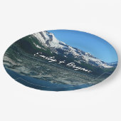 アラスカ海岸線美しい自然写真 ペーパープレート (アングル)