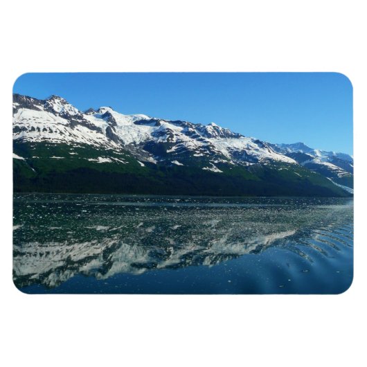 アラスカ海岸線美しい自然写真 マグネット (横)