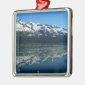 アラスカ海岸線美しい自然写真 メタルオーナメント (左)