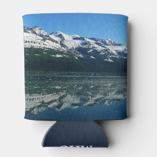 アラスカ海岸線美しい自然写真 缶クーラー (裏面)