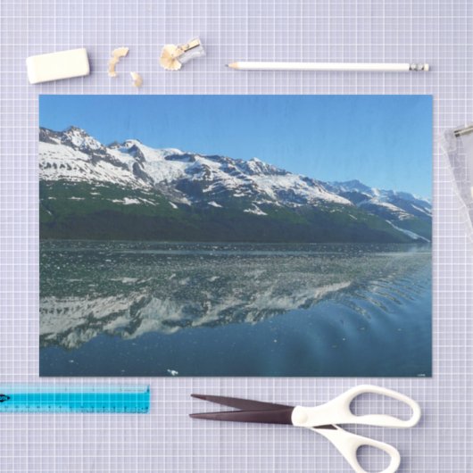 アラスカ海岸線美しい自然写真 薄葉紙 (クラフト)