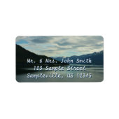 アラスカ海岸II美しい自然写真 ラベル (正面)