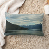 アラスカ海岸II美しい自然写真 ランバークッション (ブランケット)