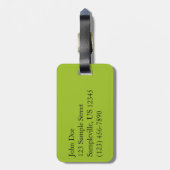 アラスカ温帯雨林 ラゲッジタグ (裏面縦)