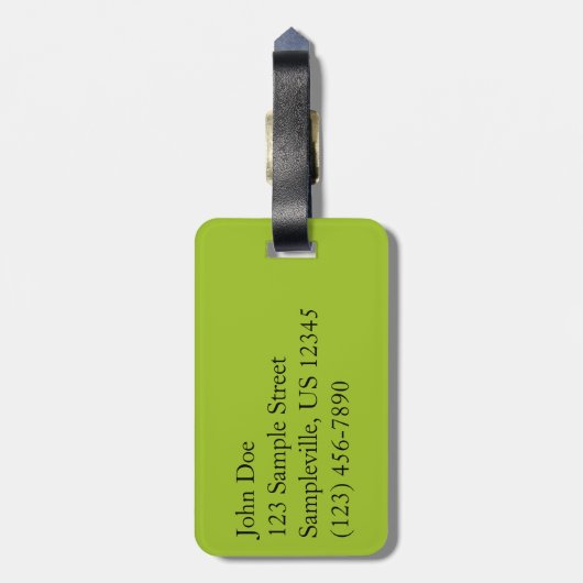 アラスカ温帯雨林 ラゲッジタグ (裏面縦)