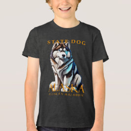 アラスカ準州の犬 マラミュート トライブレンドTシャツ