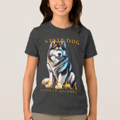 アラスカ準州の犬 マラミュート トライブレンドTシャツ (正面)