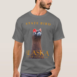 アラスカ準州の鳥 ヤナギライチョウ Tシャツ