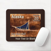 アラスカ犬ぞり郵便切手 マウスパッド (マウス)