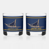 アラスカ犬ぞり郵便運送業者 ウイスキーグラス (正面)