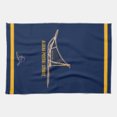 アラスカ犬ぞり郵便運送業者 キッチンタオル (横)