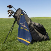 アラスカ犬ぞり郵便運送業者 ゴルフタオル (グリーン)