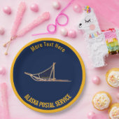 アラスカ犬ぞり郵便運送業者 ペーパープレート (パーティー)