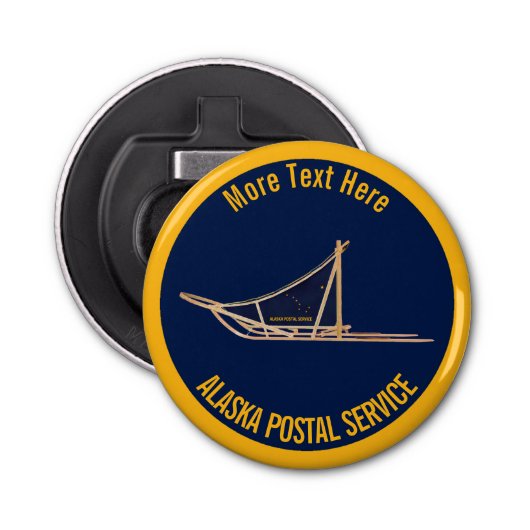 アラスカ犬ぞり郵便運送業者 栓抜き (正面)