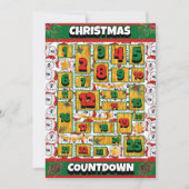 アラスカ犬カウントダウンクリスマスアドベントカレンダー シーズンカード (正面)