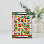 アラスカ犬カウントダウンクリスマスアドベントカレンダー シーズンポストカード (スタンド正面)