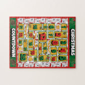 アラスカ犬カウントダウンクリスマスアドベントカレンダー ジグソーパズル (横)