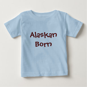 アラスカ生まれ人 ベビーTシャツ