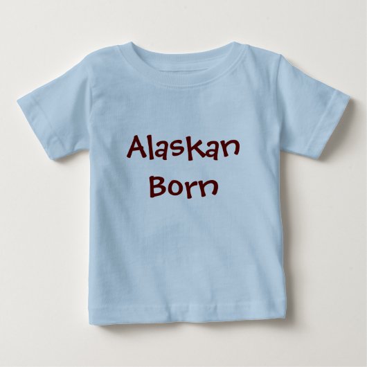 アラスカ生まれ人 ベビーTシャツ (正面)