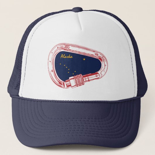 アラスカ登山カラビナー キャップ (正面)