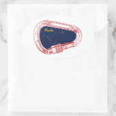 アラスカ登山カラビナー 楕円形シール (バッグ)